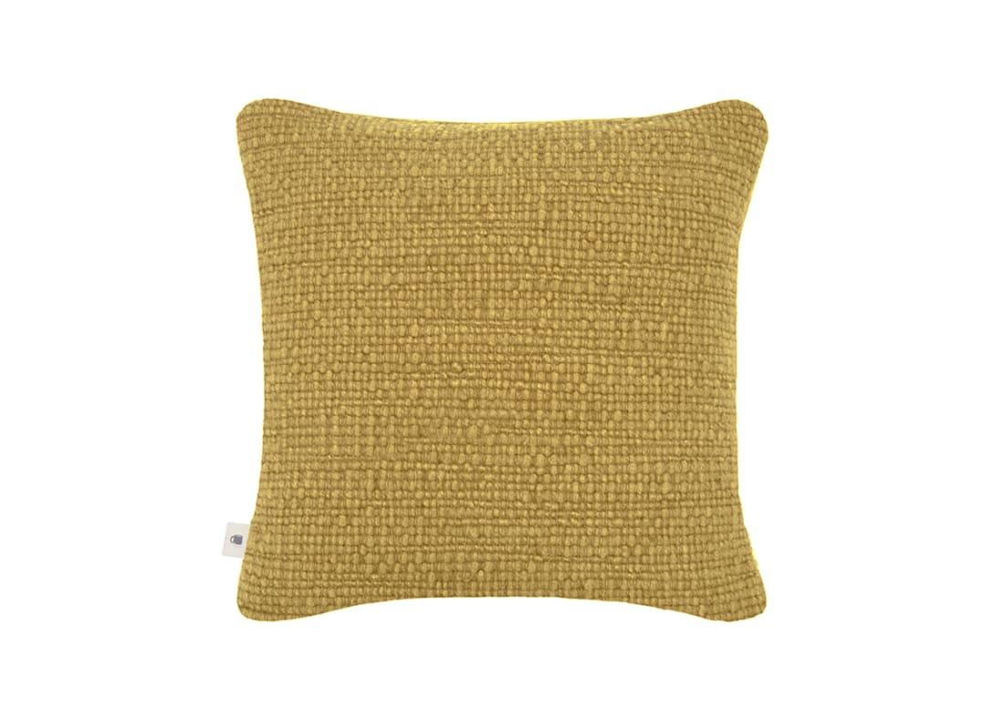 Knitty Wool Cushion 43 x 43 cm in Ochre