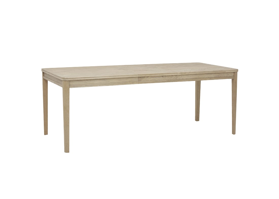 Jigsaw Kitchen Table in Whitewashed Oak
