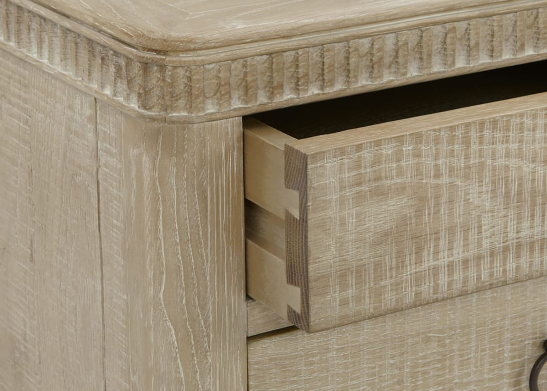 Rummage Chest Of Drawers In Whitewashed Oak