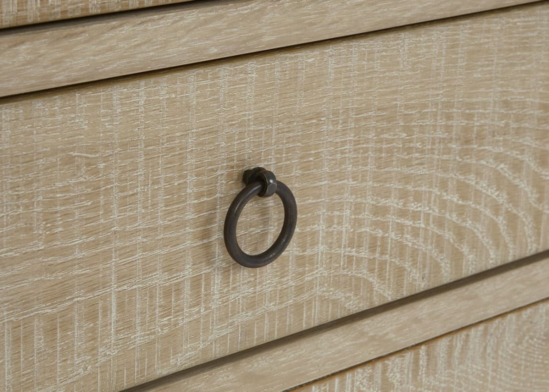 Rummage Chest Of Drawers In Whitewashed Oak