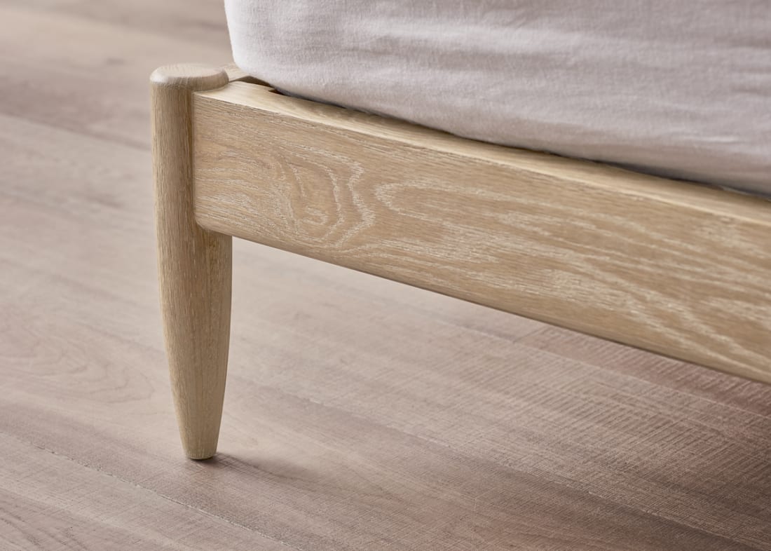 Bagel Bed in Whitewashed Oak