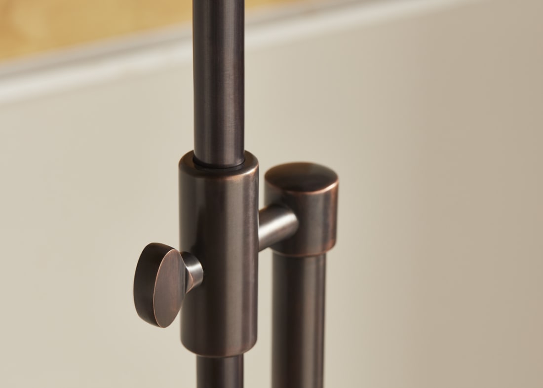 Trombone Floor Light - Standard - Blackened Bronze