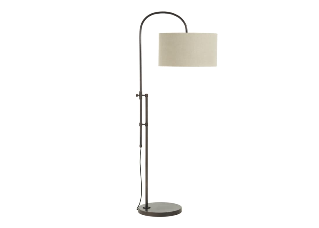 Trombone Floor Light - Standard - Blackened Bronze