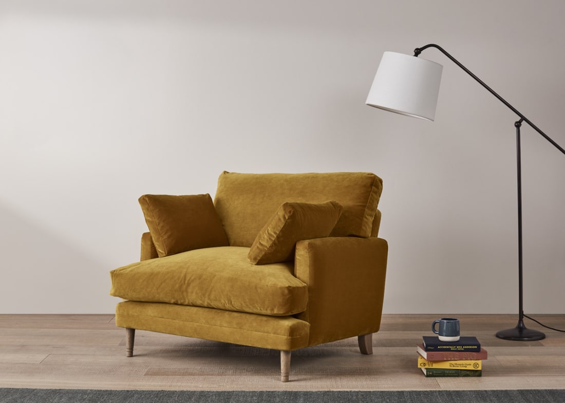 Squisharoo Armchair in an archived fabric