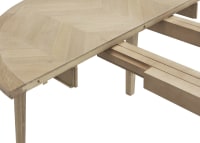 Parquet Pie Kitchen Table Extendable Round Parquet Dining Table Loaf