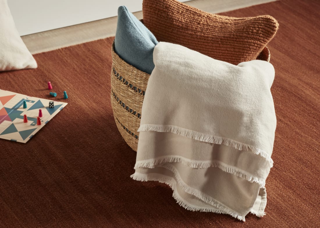 Softie Cotton Blanket 200 x 230 cm in Oat
