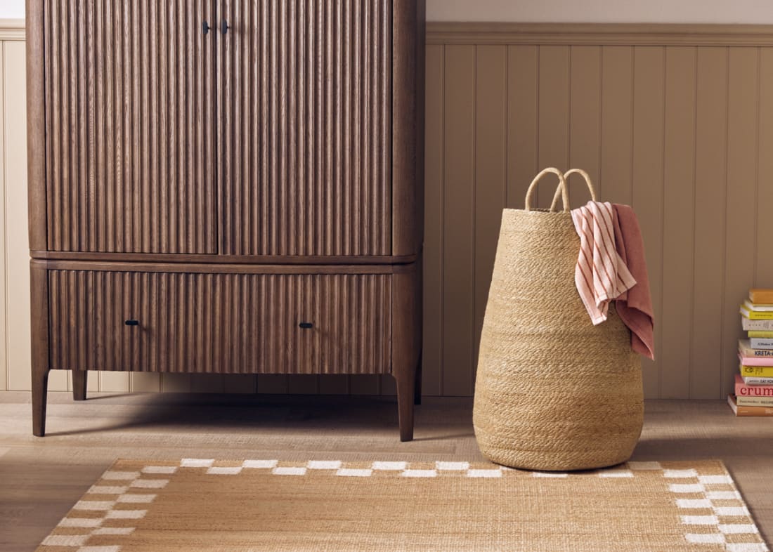 Weavins Jute Laundry Basket - Medium - Natural