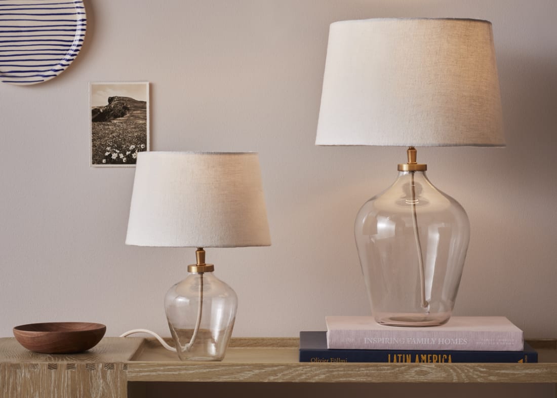 Loaf glass lamp discount