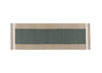 Blocky Linen Runner 80 x 240 cm in Teal