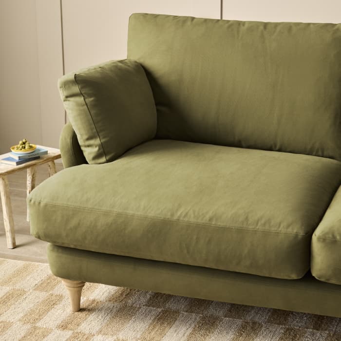 Smithy Sofa in Pressed Olives Green Twill