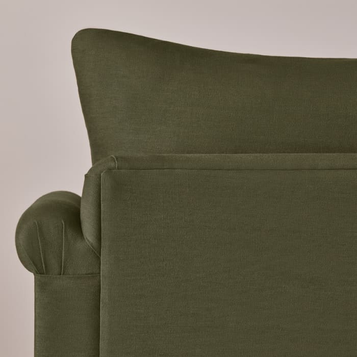 Queenie Sofa Bed in Waxed Jacket Green Linen