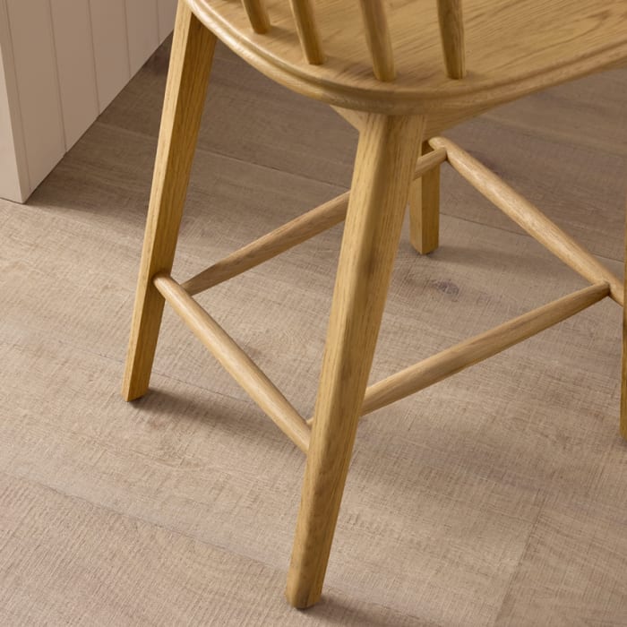 Drummer Kitchen Stool in Light Oak