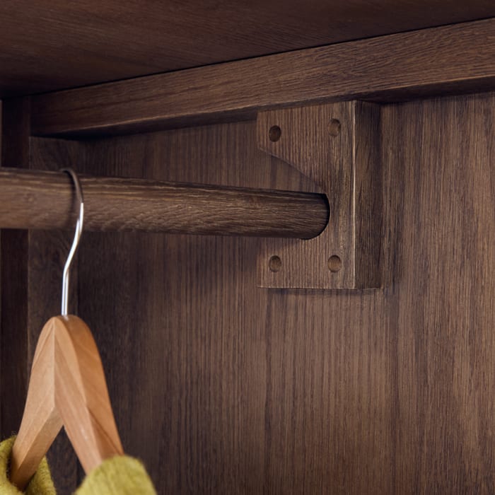 HEYDAY WARDROBE DARK OAK 114