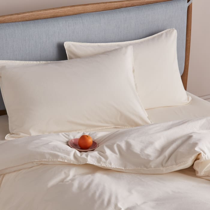 Easy Cotton Set of 2 Pillowcases in Oat Milk