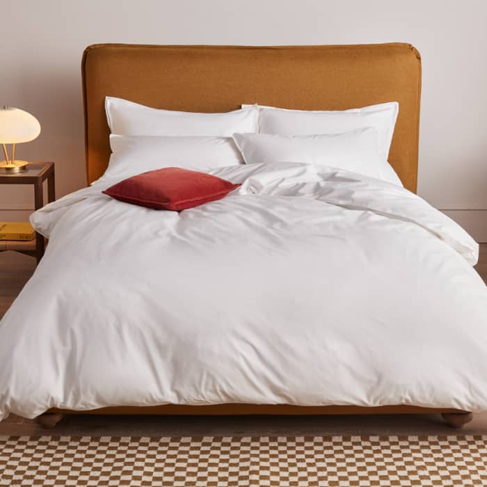 Easy Cotton Duvet Cover - Double - Icing Sugar