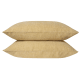 Lazy Linen Marle Set of 2 Pillowcases - Standard - Butterscotch Marle