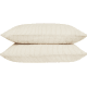 Stripey Slubby Linen Set of 2 Pillowcases in Butterscotch