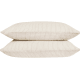 Stripey Slubby Linen Set of 2 Pillowcases in Raspberry Fool