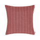Stripey Stitch Linen Cushion  - 43x43 - Dusty Rose Pink