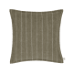 Stripey Stitch Linen Cushion  - 43x43 - Welly Boot Green