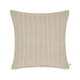 Stripey Stitch Linen Cushion  - 43x43 - Lost Truffle Taupe