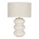 Triple Scoop Ceramic Lamp - Large - Sandcastle Beige