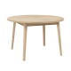 Parquet Pie Extending Dining Table - Standard - Whitewashed Oak