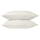 Lazy Linen Set of 2 Pillowcases - Standard - Oat Milk