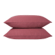 Lazy Linen Set of 2 Pillowcases - Standard - Raspberry Fool