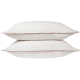 Widey Stripe Lazy Linen Set of 2 Pillowcases - Standard - Raspberry Fool