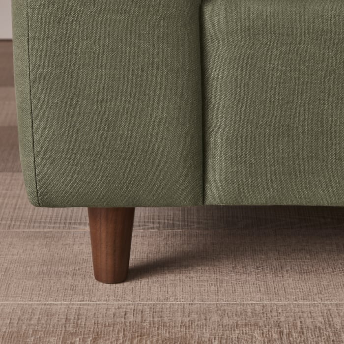 Slow Riser Sofa Bed in Waxed Jacket Green Linen