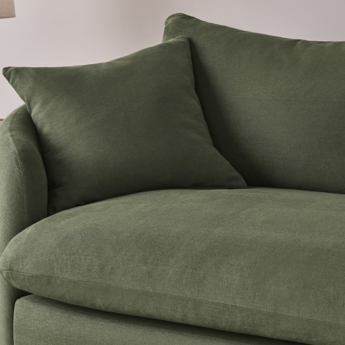 Curvella Corner Sofa in Battered Shed Clever Linen