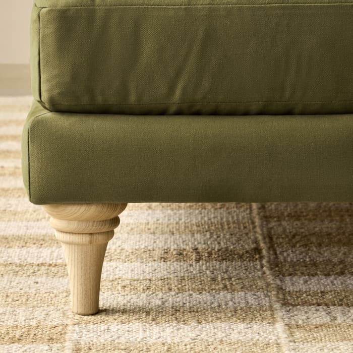 Smithy Sofa in Pressed Olives Green Twill