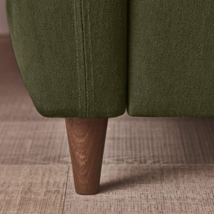 Squishmeister Sofa Bed in Waxed Jacket Green Linen