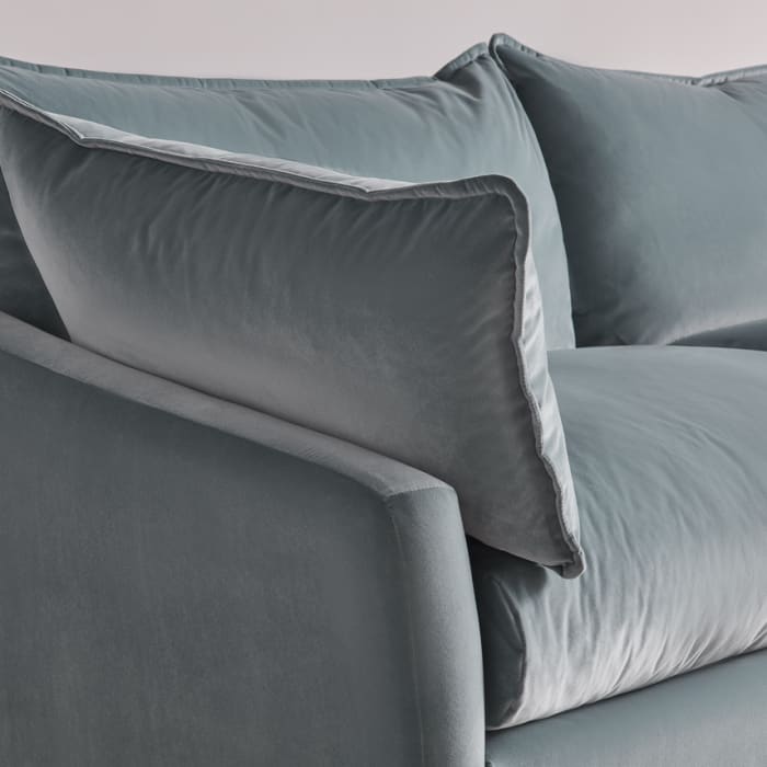 Brioche Sofa Bed in Tidepool Teal Velvet