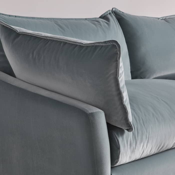 Brioche Sofa Bed in Tidepool Teal Velvet