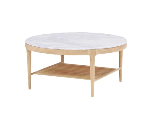 Marmo Coffee Table - Standard - Whitewashed Oak