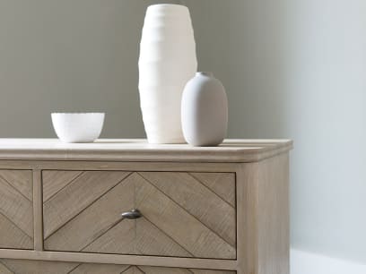 Young Flapper parquet style chest of drawers