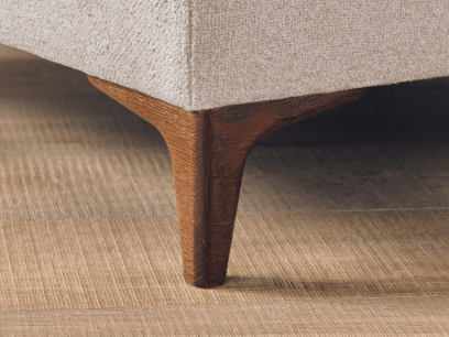 La Dolce Seater Footstool Cream Boucle 3