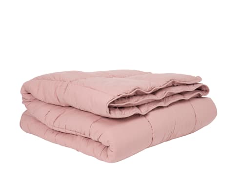 Coverless Quilt in Old Rose