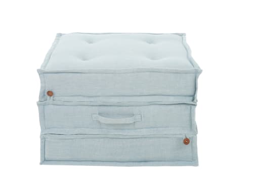 Sleepover Floor Cushion in Light Blue