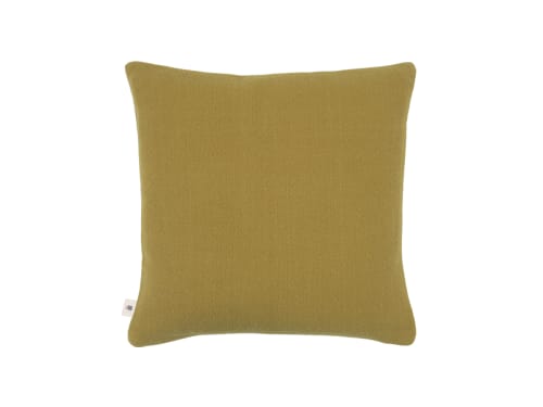 Nuzzler Merino Wool Cushion 43 x 43 cm in Olive