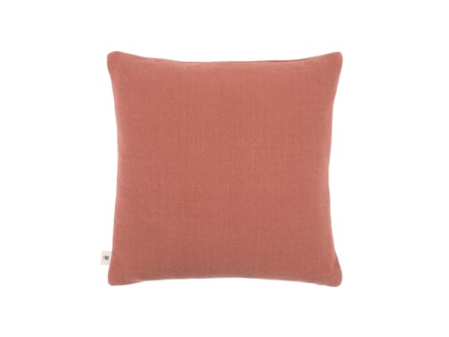 Nuzzler Merino Wool Cushion 43 x 43 cm in Terracotta