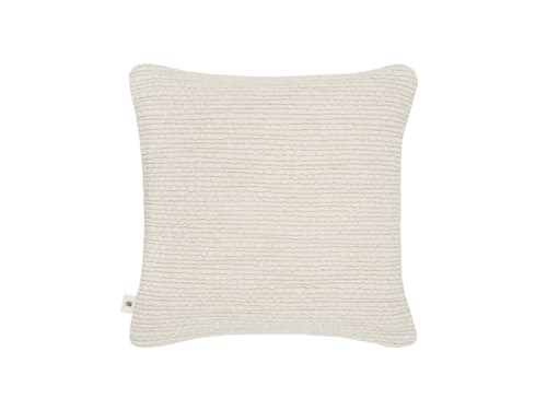 Knitty Wool Cushion 43 x 43 cm in Chalk