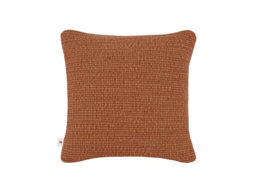 Knitty Wool Cushion 43 x 43 cm in Terracotta