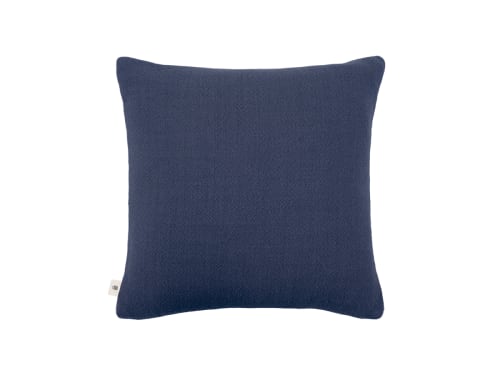 Nuzzler Merino Wool Cushion 43 x 43 cm in Dark Blue
