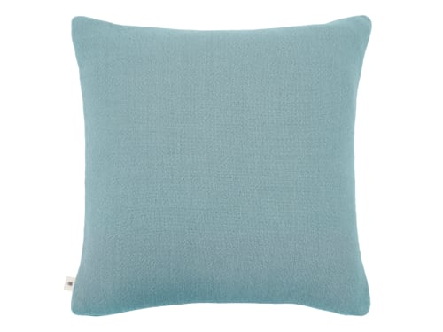 Nuzzler Merino Wool Cushion 60 x 60 cm in Light Teal