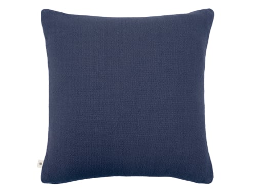 Nuzzler Merino Wool Cushion 60 x 60 cm in Dark Blue