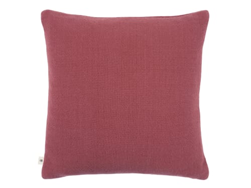 Nuzzler Merino Wool Cushion 60 x 60 cm in Dark Pink