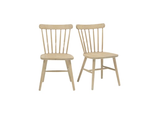 Pair of Natterbox Kitchen Chairs in Whitewashed Oak